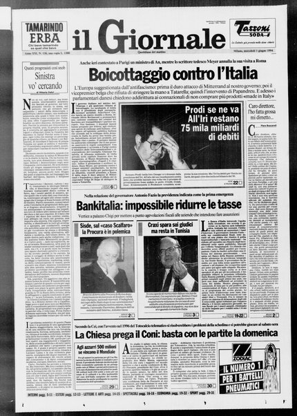 Il giornale : quotidiano del mattino